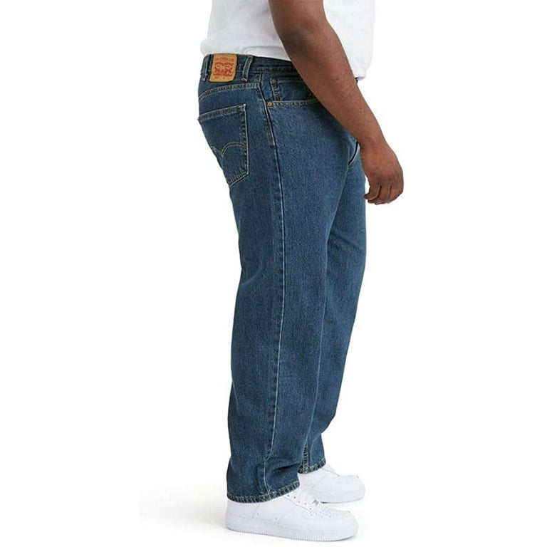 Levis Mens 550 Relaxed Fit Jeans Big Tall 40W x 38L Dark Stonewash