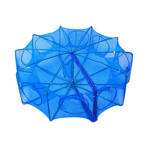 Fishing Net Steel Wire Blue - Perfect for Crabs Shrimp Lobster & More