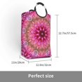 thumbnail image 5 of Mandala Petal Kaleidoscope Laundry Basket, Bathroom Dirty Clothes Organizer Square Laundry Basket Laundry Hamper, 50L Large Capacity, 5 of 6