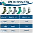 thumbnail image 7 of 12 Pairs Toddler Socks Boys Dinosaur Socks Kids Fun Cartoon Novelty Crazy Crew Sock for Children 1-7 Years Old, 7 of 7