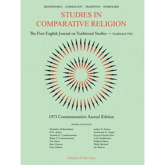 Studies in Comparative Religion : Commemorative Annual Edition - 1973 (Paperback)