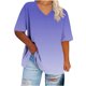 thumbnail image 2 of mfyjkho Tops Para Salir Para Mujer, Camiseta Deportiva Informal De Verano De Manga Corta Con Cuello En V De Gran Tamaño Para Mujer Tops Para Hacer Ejercicio Para Mujer L, 2 of 6