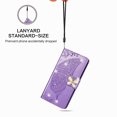 thumbnail image 5 of TECH CIRCLE Google Pixel 8 Phone Case,Glitter Bling Diamond Butterfly Cover Flip Embossing PU Leather Wallet Card Slots Holder Phone Shell with Strap for Google Pixel 8 6.2" 2023,Lightpurple, 5 of 9