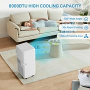 10000 BTU Portable Air Conditioner 4-in-1 Portable AC Unit Cool up to 450 sq.ft, Portable Air Conditioners with Remote Control & Window Kit1-24H Timers