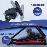 Thicken Racing Wheel Stand - Foldable Triangle Structure Steering Wheel Simulator Cockpit Wheel Stand for Logitech Thrustmaster MOZA FANATEC