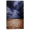 thumbnail image 2 of Dramatic Cloudy Sky over Drought Land - Extra Large Landscape Canvas Art, 2 of 3
