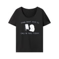 thumbnail image 3 of Mujeres dibujos animados lindo animal camiseta cuello redondo camiseta moda cómodo pantalón corto casual M, 3 of 8