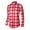 Red, variant on Flannel Shirt for Men Casual Fashion Loose Plus Size Combination Plaid Long Sleeved Shirt Blue M