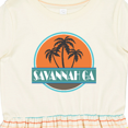 thumbnail image 4 of Inktastic Savannah Georgia Sunset Girls Toddler Dress, 4 of 5