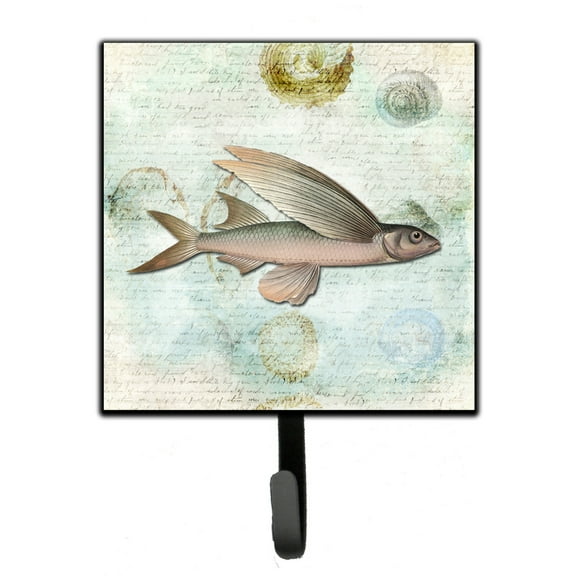 Carolines Treasures SB3042SH4 Beach Fly Fish Leash or Key Holder Single Hook multicolor