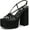 Black Shantung, variant on Women's Siena Heeled Sandal Black Shantung 8.5M