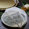 thumbnail image 5 of Cesta de bambú para tienda de campaña para servir alimentos con red de gasa, cesta portátil tejida a mano para cubierta de Picnic, antiinsectos, a prueba de polvo para pan de frutas y verduras, 5 of 5