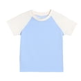 thumbnail image 2 of UACY Toddler Baby Girls Boys Tshirt Raglan Shirt Baseball Tee Cotton T-Shirt Short Long Sleeve Solid Color Shirts (Sky Blue, 18-24 Months), 2 of 9