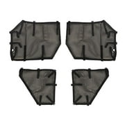 Rugged Ridge by RealTruck Fortis Tube Door Covers for Wrangler JKU 4-Door | Full Set, Black | 13579.58 | Compatible with 2007-2018 Jeep Wrangler JKU 4-Door