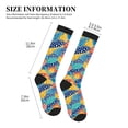 thumbnail image 2 of Lsque Colorful Fish 1 Pattern Sport Compression Socks for Men & Women 15-20 mmHg Knee High Nurse Pregnant Running Medical and Travel Athletic, 2 of 6