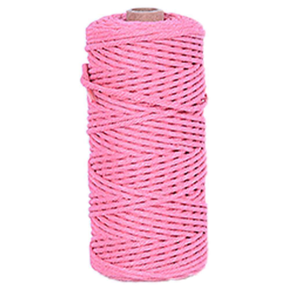 2/3/4mm Macrame Cotton Cord 3 Strand Colored Cotton String Twine for