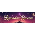 thumbnail image 5 of LUUFILx Ramadan Kareem Banner Lantern Lights Decorative Festival Backdrop Party Supplies Event Celebration Graphic Islamic Decor Background, 5 of 9