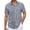 Grey, variant on Short Sleeve Shirt Jacquard Pattern Casual Button Down Open Collar Comfortable Breathable Top