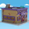 thumbnail image 6 of Moe's Tavern Modular Building Blocks Set MOC Educational Bricks Toys 1736pcs, 6 of 6