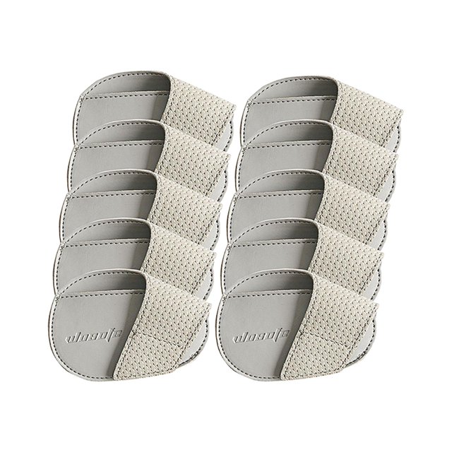 Fundas para cabezas de golf kusrkot Protector ligero portátil PU Gris Grande