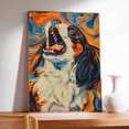 thumbnail image 4 of Hudo Funny Scream Japanese Chin Dog Poster Wall Art Decor Japanese Chin Dog Canvas Wall Art - Botanical Wall Art - Black Dog Wall Art, 4 of 5