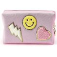 thumbnail image 4 of Small Cosmetic Toiletry Bag Makeup Bag Pu Leather Waterproof Portable Cosmetic Travel Organizer Pouch For Toiletries Storage, 4 of 5