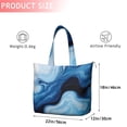 thumbnail image 4 of Light Blue Marble Flow Pattern Travel Tote Bags for Women Carry On,Large Weekender Bags for Women Travel,Multi Functional Duffle Bag for Work,Shopping,Sports, 4 of 5