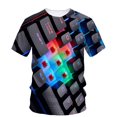 thumbnail image 1 of Personality Creative Computer Keyboard Pattern Printed Summer Men's T-Shirt Trend Hip Hop Short Sleeve Classic Loose Casual Top, 1 of 5