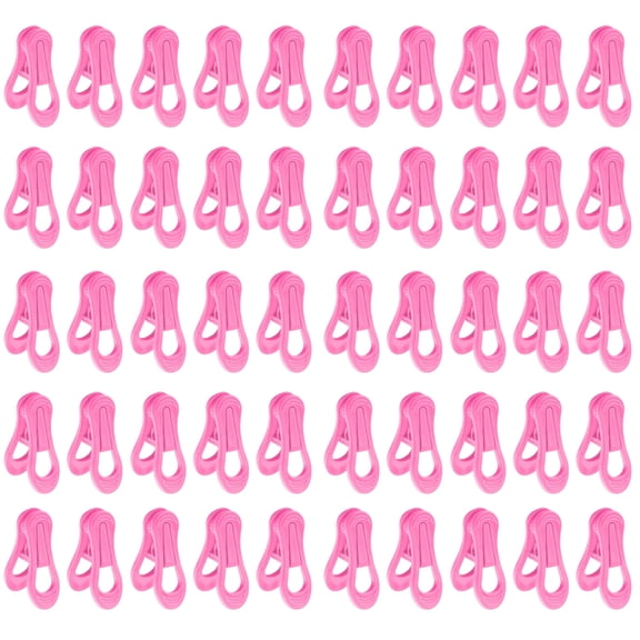Multi-Purpose Plastic Clips Easily Add on Plastic Clothes Hangers Velvet Hanger, Clothes-pins for Plastic Hanger Pant Hangers - pink