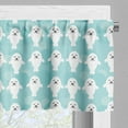 thumbnail image 5 of Ambesonne Animal Valance & Curtain, White Seals Ocean, 55"x24", Turquoise Pale Blue, 5 of 6