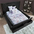 thumbnail image 2 of Furniture of America Blyth Transitional Fabric Tufted Cal King Bed in Gray, 2 of 3