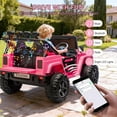 thumbnail image 6 of Acekid Ride on Car 24V 2 Seater Electric Ride on Toys Remote Control 4 Powerful Motors 4WD 2WD 3 Speeds LED Light, 6 of 8