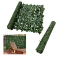 thumbnail image 2 of Cerca decorativa de hojas artificiales para jardín, balcón y terraza, malla de enredadera con follaje verde, ideal para privacidad y decoración, tamaño 0.5x1 metros, fácil instalación y sin, 2 of 6