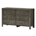 thumbnail image 3 of Glory Furniture Burlington 6-Drawers Bedroom Dresser in Gray, 3 of 8