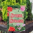 thumbnail image 3 of America Forever Spring Has Sprung Garden Flag Floral 12.5 x 18 Inch Double Sided Seasonal Outdoor Yard Decorative Summer Spring Garden Flag, 3 of 5