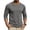 Gray, variant on Men's Contrast-Stitch Crew-Neck Long-Sleeve Tee, Comfort Soft Blend Knit for daily commutes & travel Gray XXL