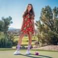 thumbnail image 4 of Yuyamidu Christmas Tree Womens Tennis Tank Dress Summer Golf Dress with Built in Shorts Candy Canes Sleeveless Workout Athletic Dresses with Pocket Size S, 4 of 8