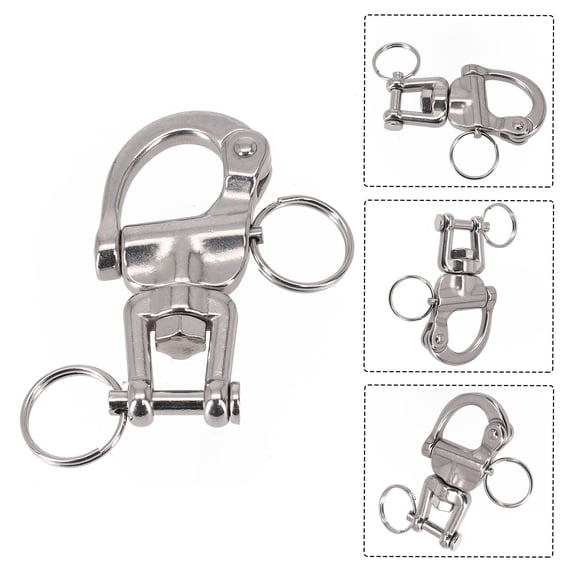 316 Stainless Steel Jaw Swivel Snap Shackle Fit For Sailboat Spinnaker Halyard