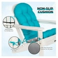 thumbnail image 3 of Alieon Adirondack Cushion Rocking Chair Cushions High Back Adirondack Chair Cushion with Ties Patio Cushions for Outdoor Furniture (1 Pack, Blue), 3 of 7