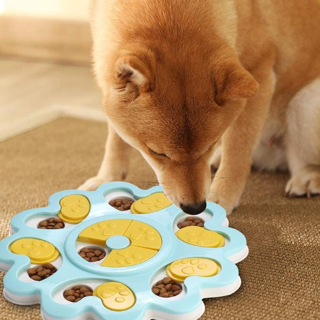 Kyjen Dog Puzzle Toys Interactive Puzzle Game Dog Toy for Smart Dogs IQ  Stimulation Treat Puzzle Toy for Dogs Treat Training ,Puzzle Slow Feeder to  Aid Pets Digestion 