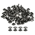 thumbnail image 1 of Unique Bargains 100 Sets Leather Rivets 9mm Double Cap Rivets 8mm Height Metal Studs Rivet, Gun-black, 1 of 5