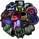 thumbnail image 2 of 50 Pcs Stickers, Graffiti Stickers, Neon Graffiti Laptop Stickers, Waterproof Sticker Packs, for Bicycles, 2 of 5