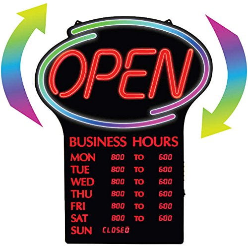Newon LED OPEN Sign With Programmable Business Hours And Flashing newon-led-open-sign-with-programmable-business-hours-and-flashing