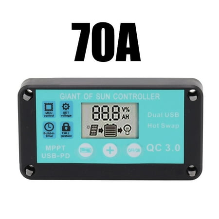 

Solar Controller Solar Intelligent Controller Adjusts Timing Waterproofing 70A