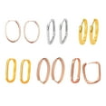 thumbnail image 3 of Sonducket 1 par de pendientes de plata para mujer y niña, pendientes personalizados, Festival decorativo, regalos de cumpleaños, joyería, Ropa, zapatos y accesorios Miscelánea Oro rosa Rectángulo, 3 of 6