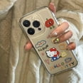 thumbnail image 3 of Sanrio Hello Kitty Bow Soft Silicone Phone Case For Iphone 16 15 14 13 11 12 Pro Max Plus X XR XS 7 8 Plus Y2K Anti-fall Cover, 3 of 8