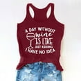 thumbnail image 2 of Ichuanyi Womens Tops, Summer Women's Drinking Tank Tops Adult Girls Summer Beach Funny Graphic Racerback Tanks Vest Sayings Blouse, 2 of 5