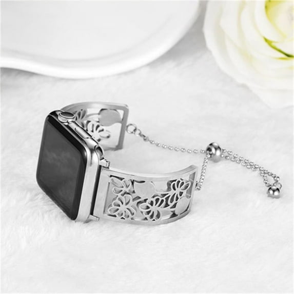 Luxury Stainless Steel Strap for Apple Watch Band 7 SE 6 45mm 41mm 44mm 40mm 42mm 38mm Wristband Metal Bracelet Watchband for iwatch Series 4 3 5