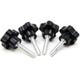 thumbnail image 5 of 10pcs M8x40mm Thread Clamp Black Plastic Star Shaped Button Screw On Knob For Machine Tool, 5 of 5
