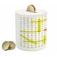 thumbnail image 2 of Word Search Puzzle Piggy Bank, Unified Modeling Language Word Puzzle with Highlighted Keywords, Ceramic Coin Bank Money Box for Cash Saving, 3.6" X 3.2", Black Yellow Orange, by Ambesonne, 2 of 4
